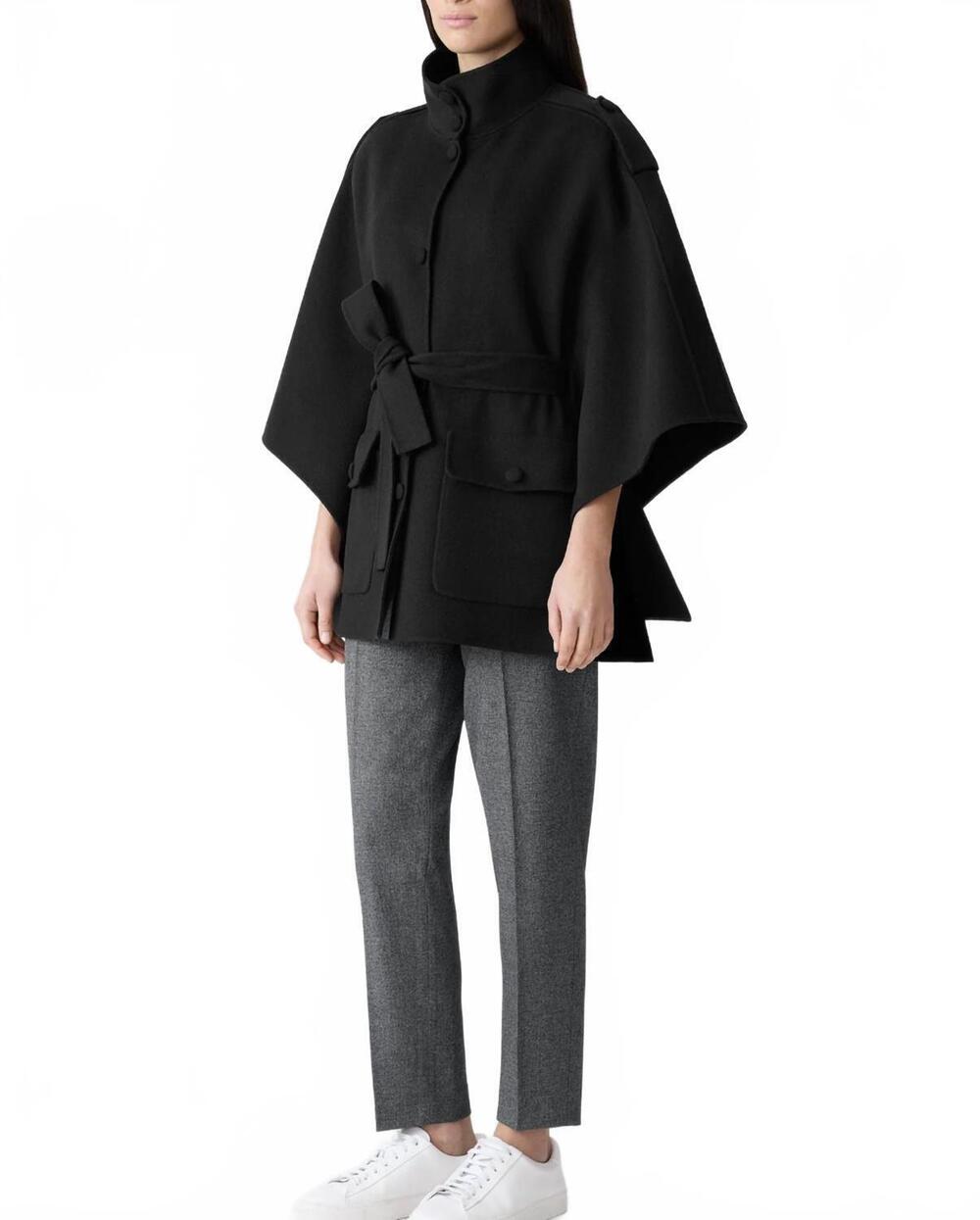 NEW MACKAGE women's ladies wool cape in black